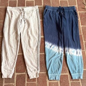 Prince & Fox Cream and Old Navy Blue Tie-Dye Joggers